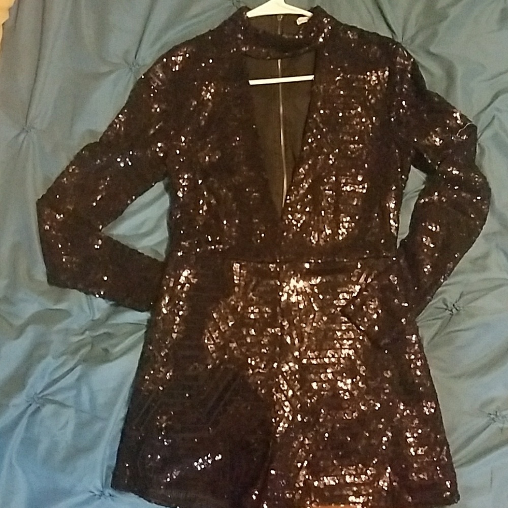 NWT Sexy Sequin Romper